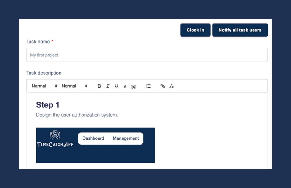Taking notes within a task