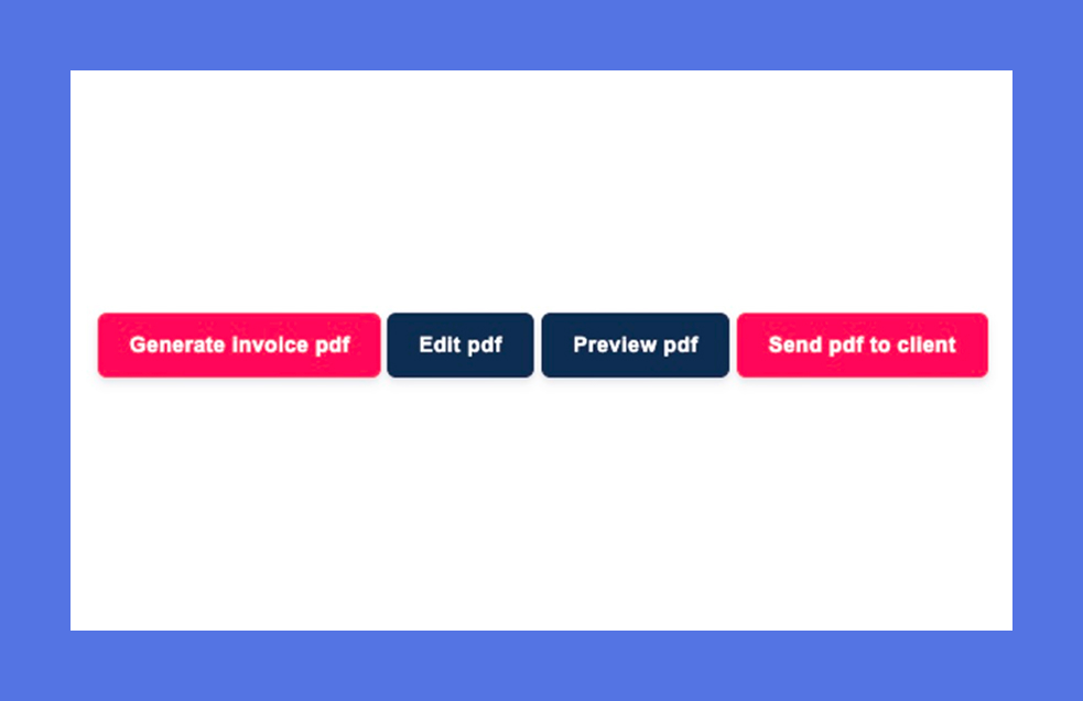 Invoice document list with new invoice
